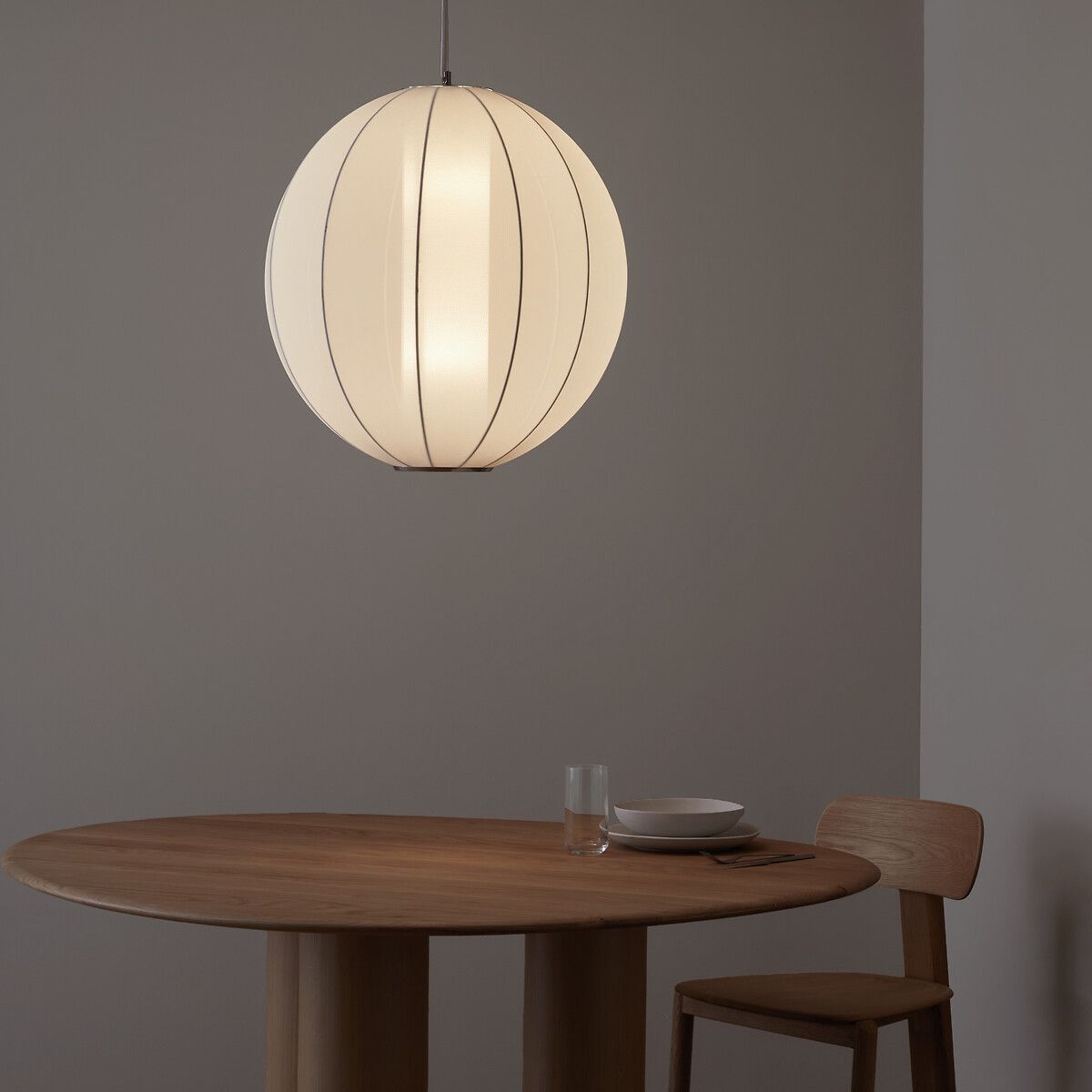 Светильник круглый с фонариком из трикотажа Satchi единый размер серый