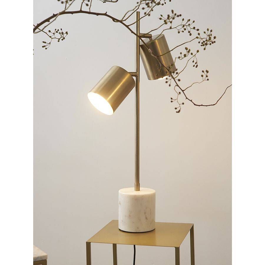 Лампа настольная irjo, 33х13х73 см, золотистая