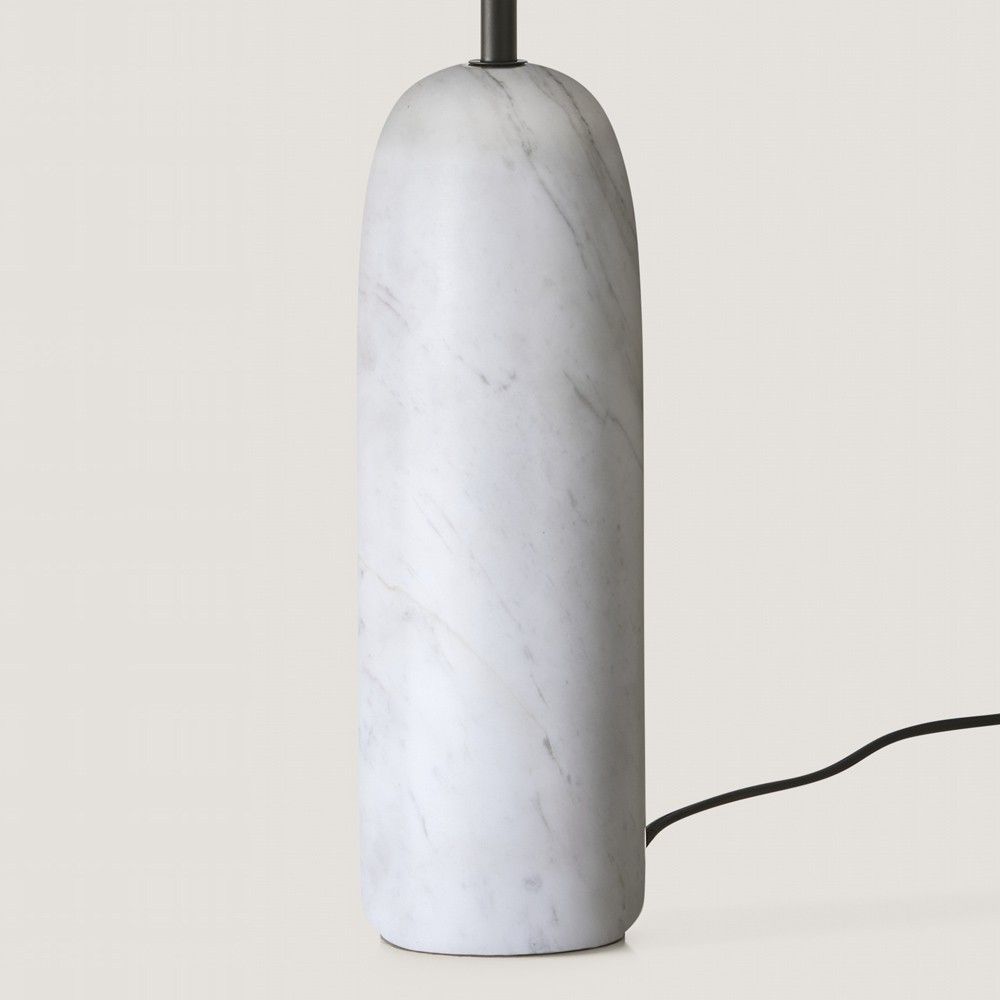 Настольная лампа Shin белый мрамор / абажур 801011/35
