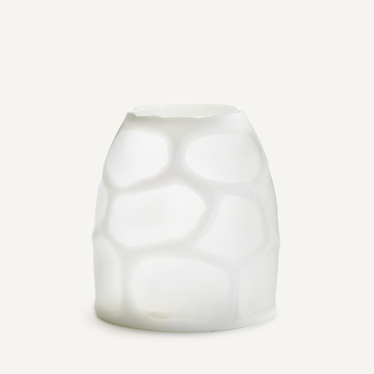 Ваза из матового стекла В20 см Arca единый размер белый