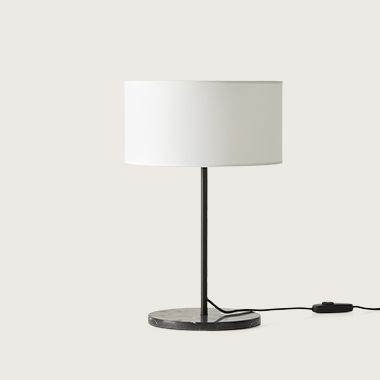 Настольная лампа Hedra черный металл / абажур 801011/31