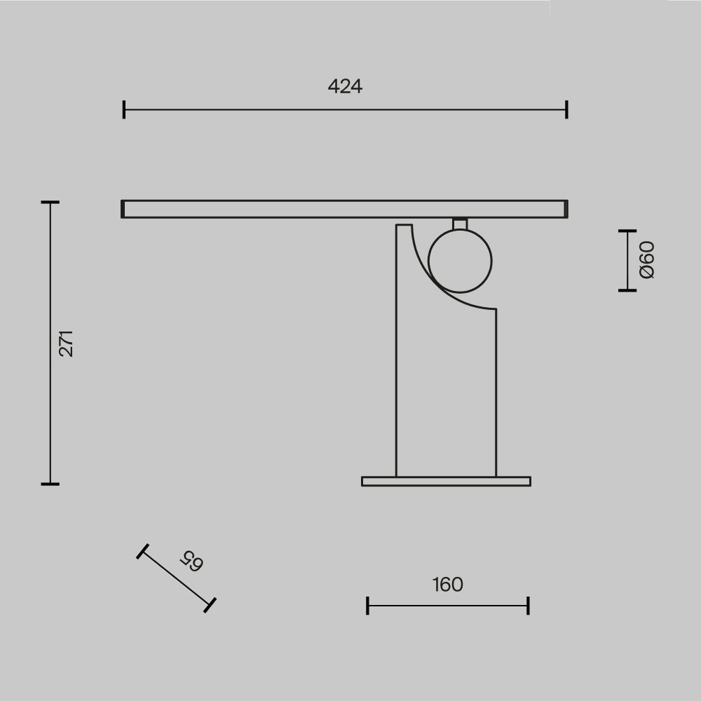Настольный светильник Monumento MOD467TL-L9BS3K