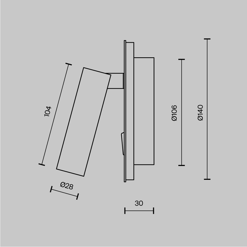 Настенный светильник (бра) Ios 176 C176-WL-01-6W-MG
