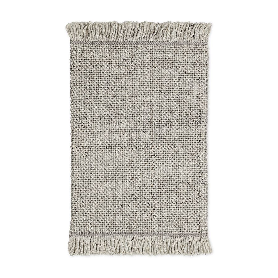 Ковер из переработанного пластика светло-серого цвета из коллекции ethnic, 60х90 см