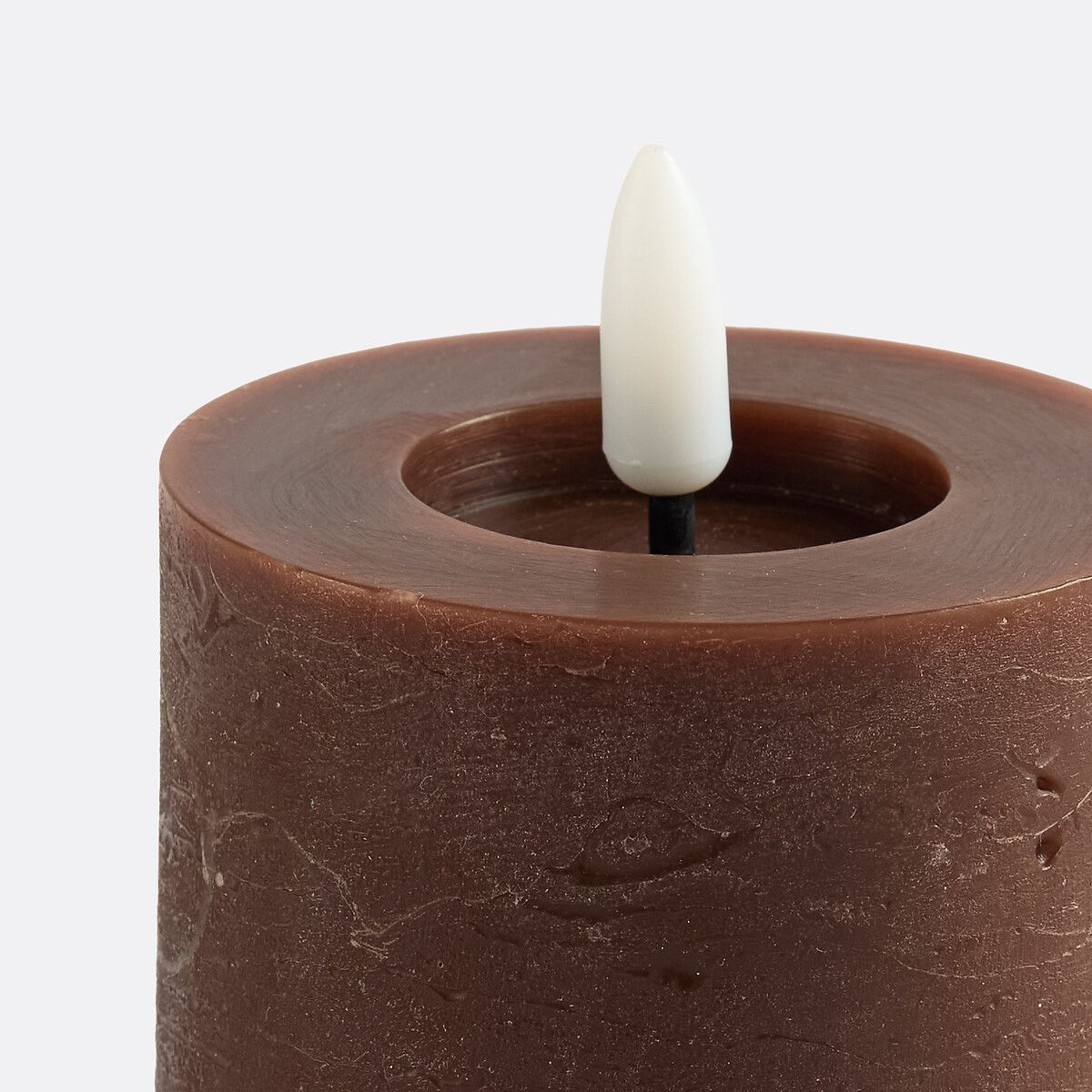 Свеча светодиодная цветная В113 см Caspar единый размер каштановый