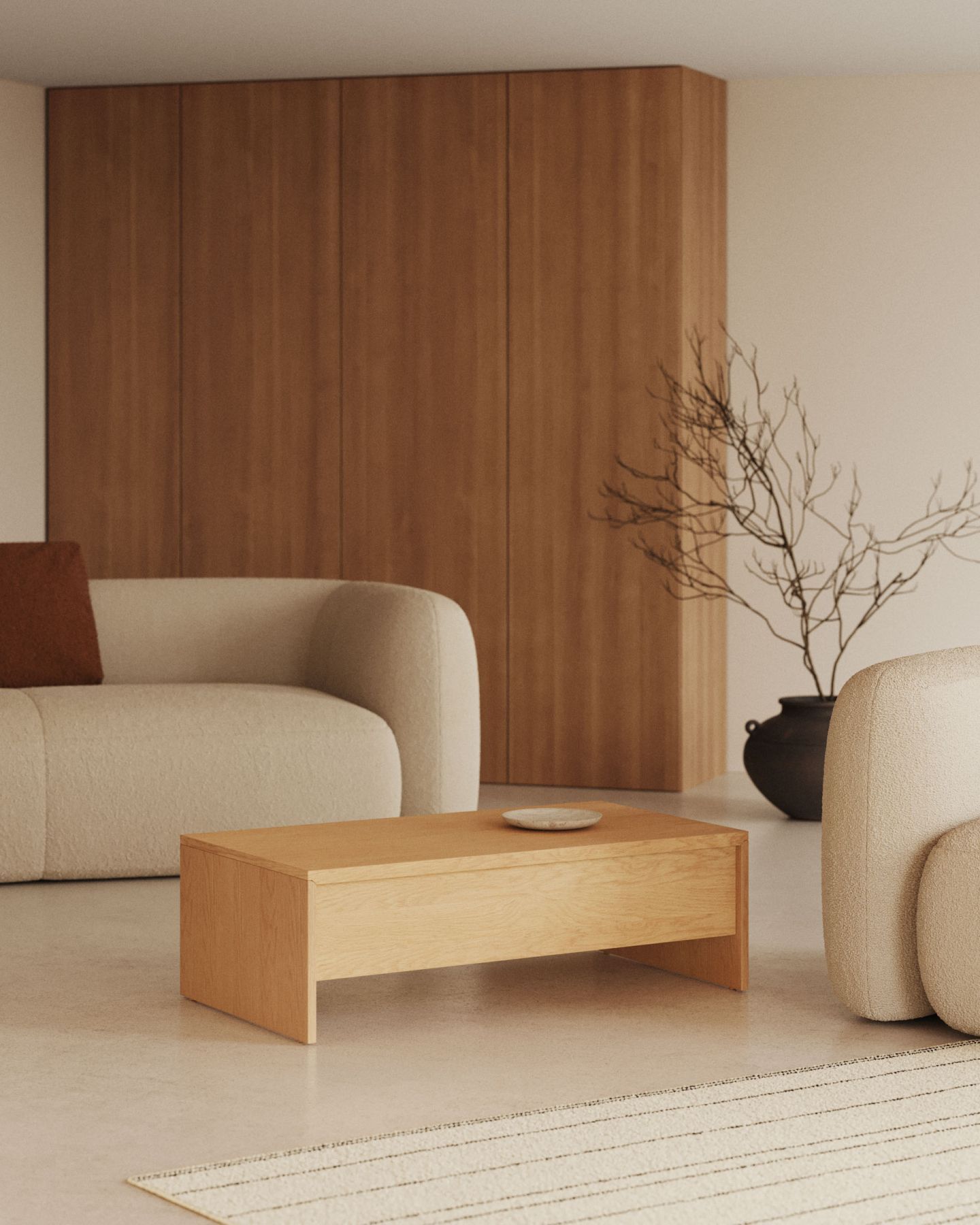 Abilen Подъемный кофейный столик из дуба 110 x 60 см FSC 100%