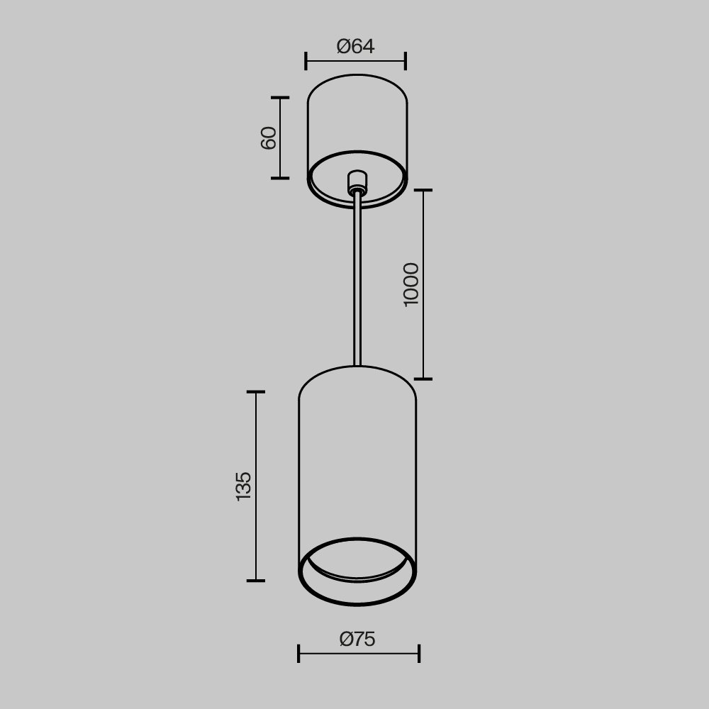 Подвесной светильник Vol P100PL-20W3K-B