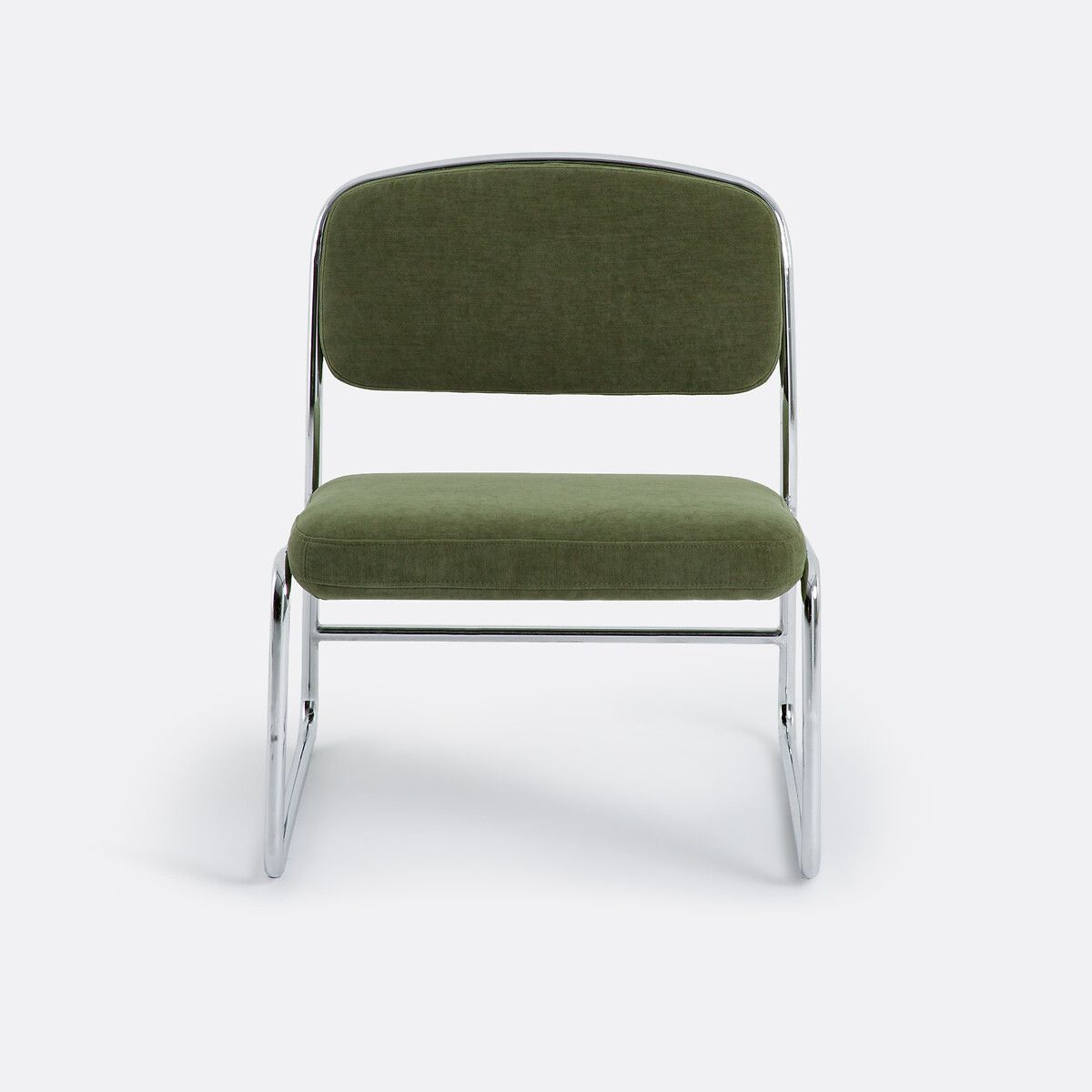 Кресло из хрома и ткани Celestina единый размер зеленый