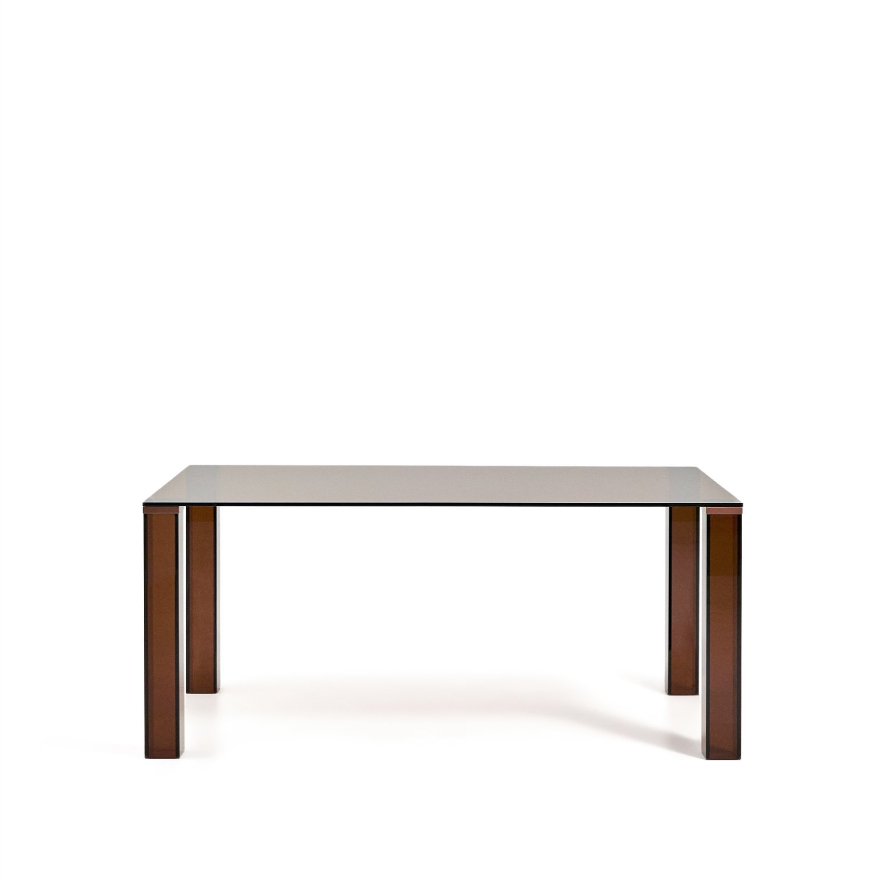 Стол Adularia из коричневого закаленного стекла 160 x 90 см