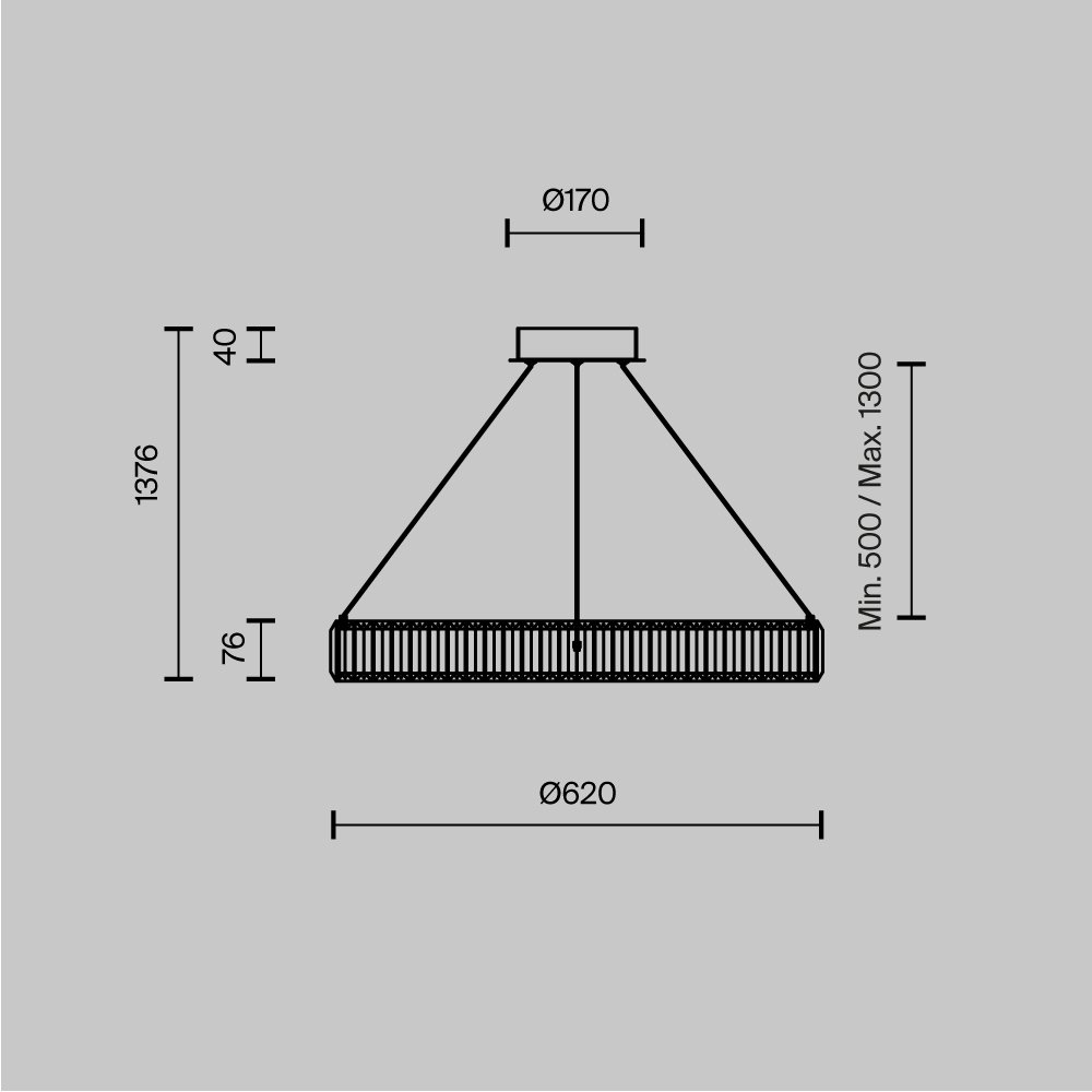 Подвесной светильник Krone P097PL-L36BS3K1