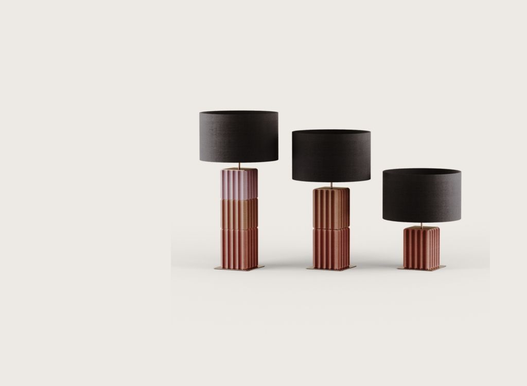 Настольная лампа Pire NAC 140/3 Matt white с абажуром 801021/41