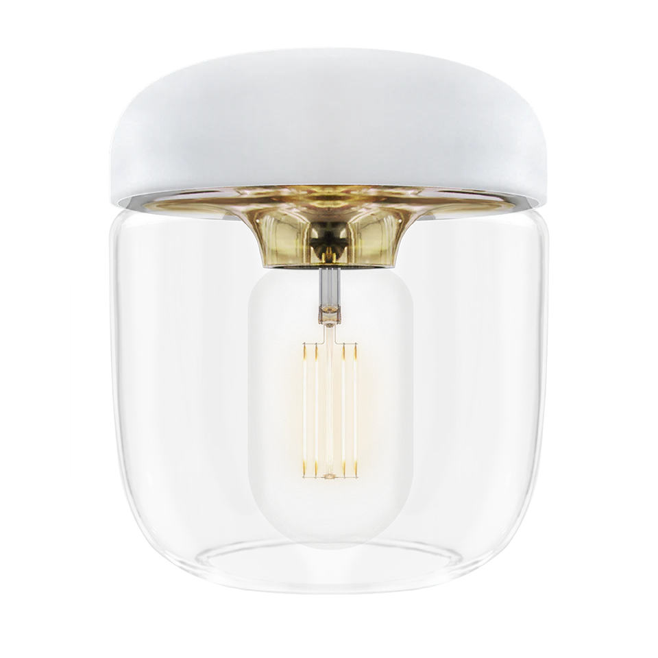 Плафон Acorn white brass