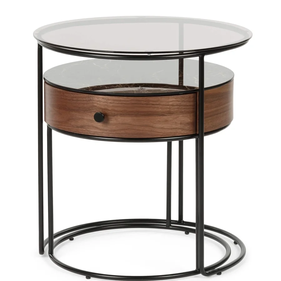 Набор кофейных столов Double Round диаметр 52/45