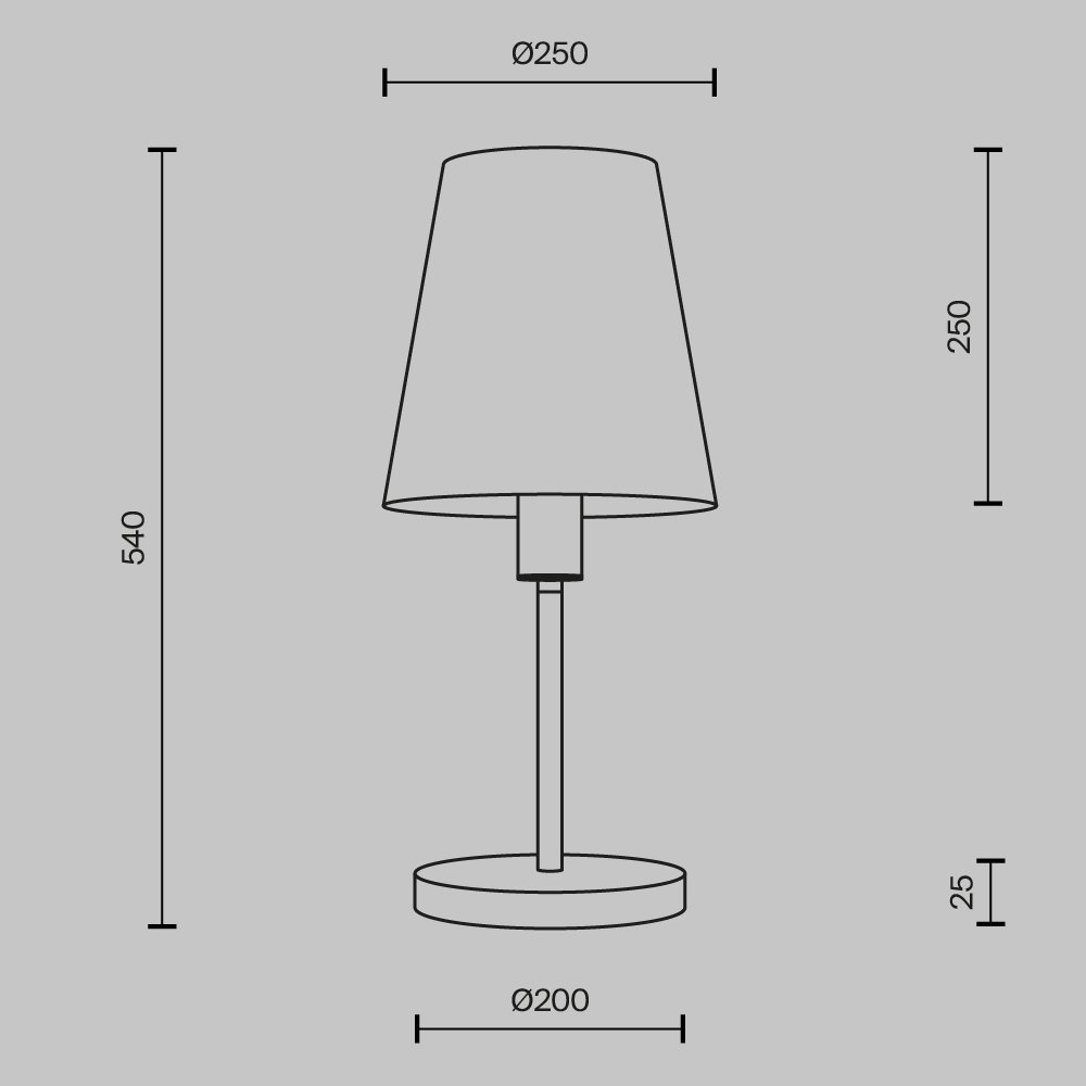 Настольный светильник Lira MOD483TL-01BS