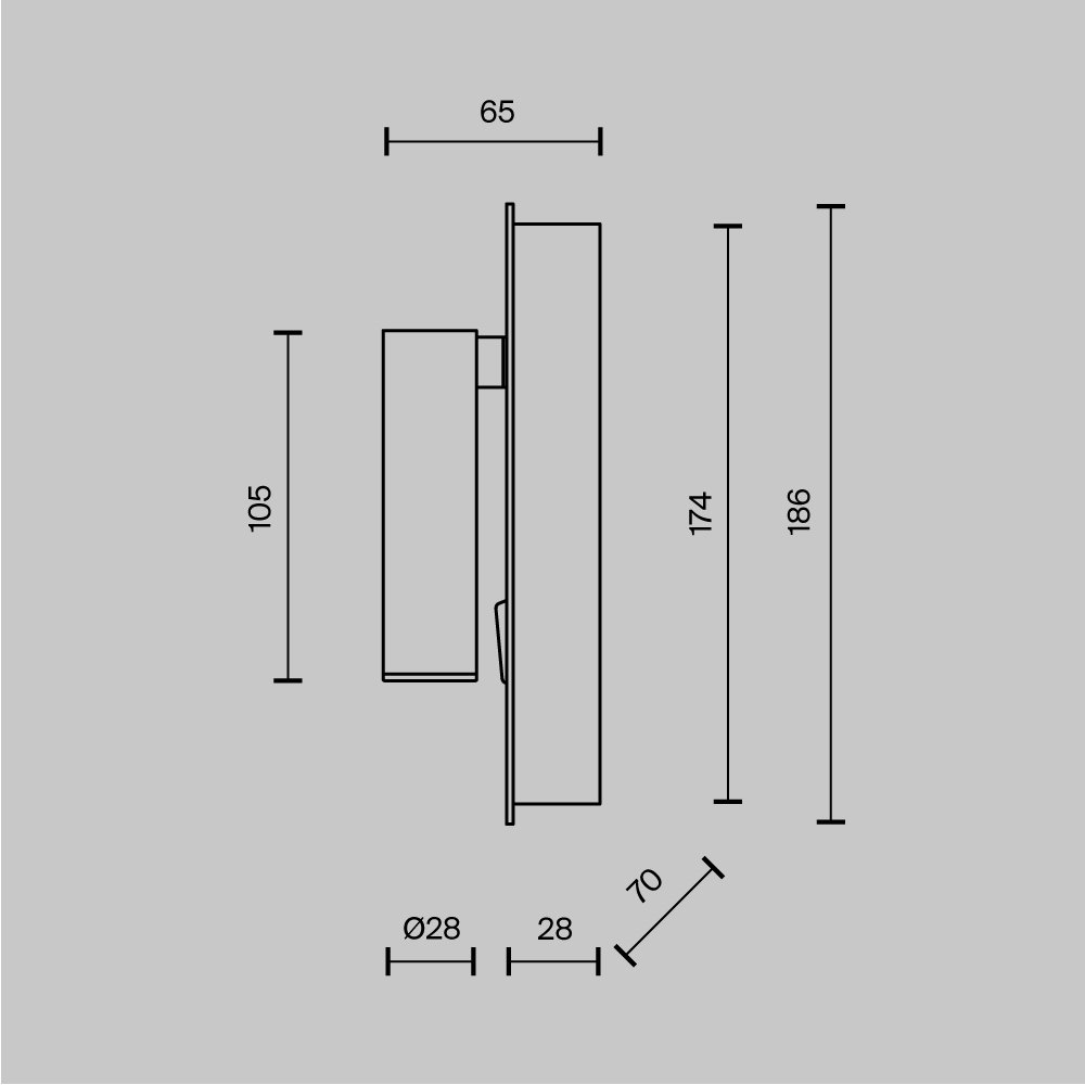 Настенный светильник (бра) Mirax C041WL-L3B3K