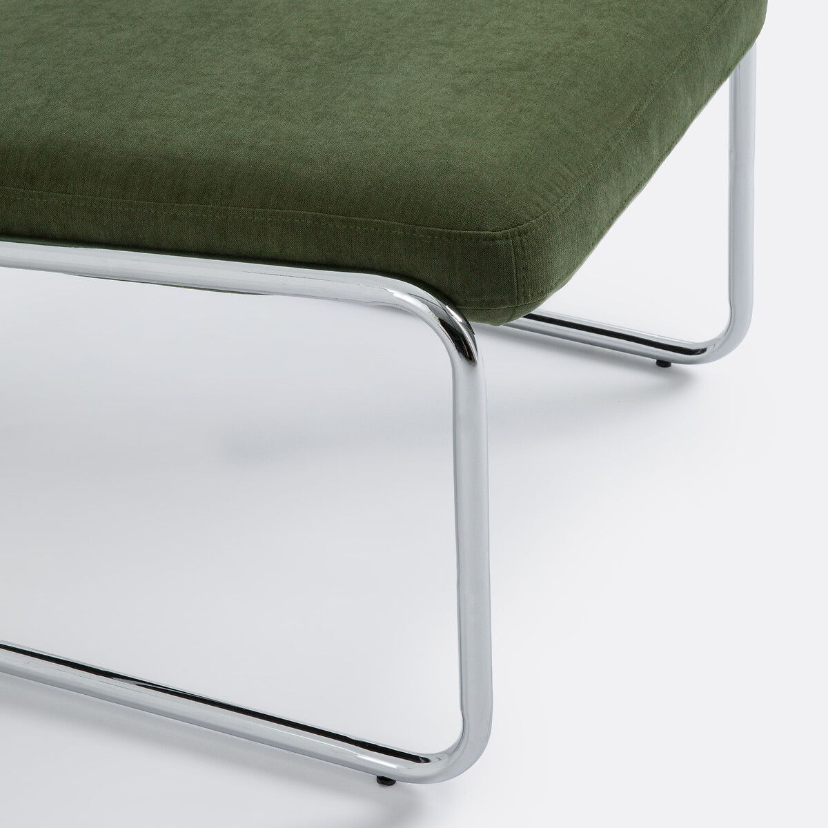Кресло из хрома и ткани Celestina единый размер зеленый