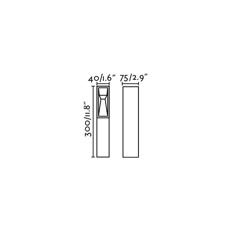 TIL Ландшафтный светильник черный LED 3W 2700K 24V