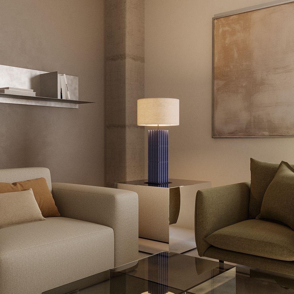 Настольная лампа Pire NAC 140/3 Matt white с абажуром 801021/41