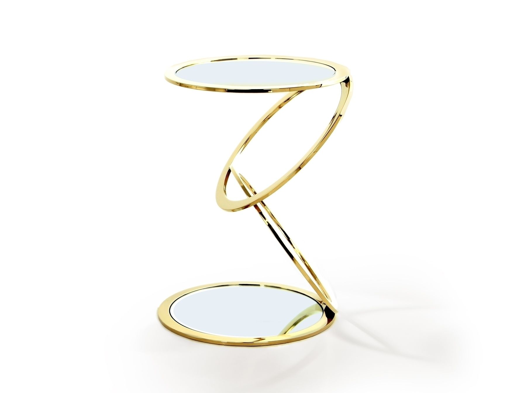 Столик приставной Aros Ø45 золото