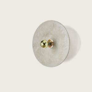 Бра Kassy 20 см керамика + цоколь 5 см черный металл