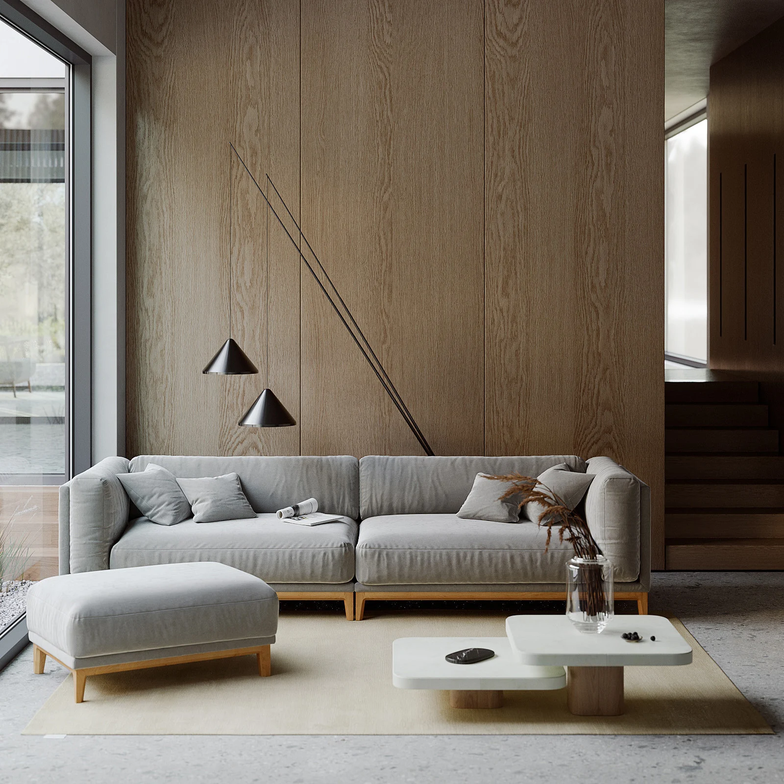 2-х местный нераскладной диван Case 903/904