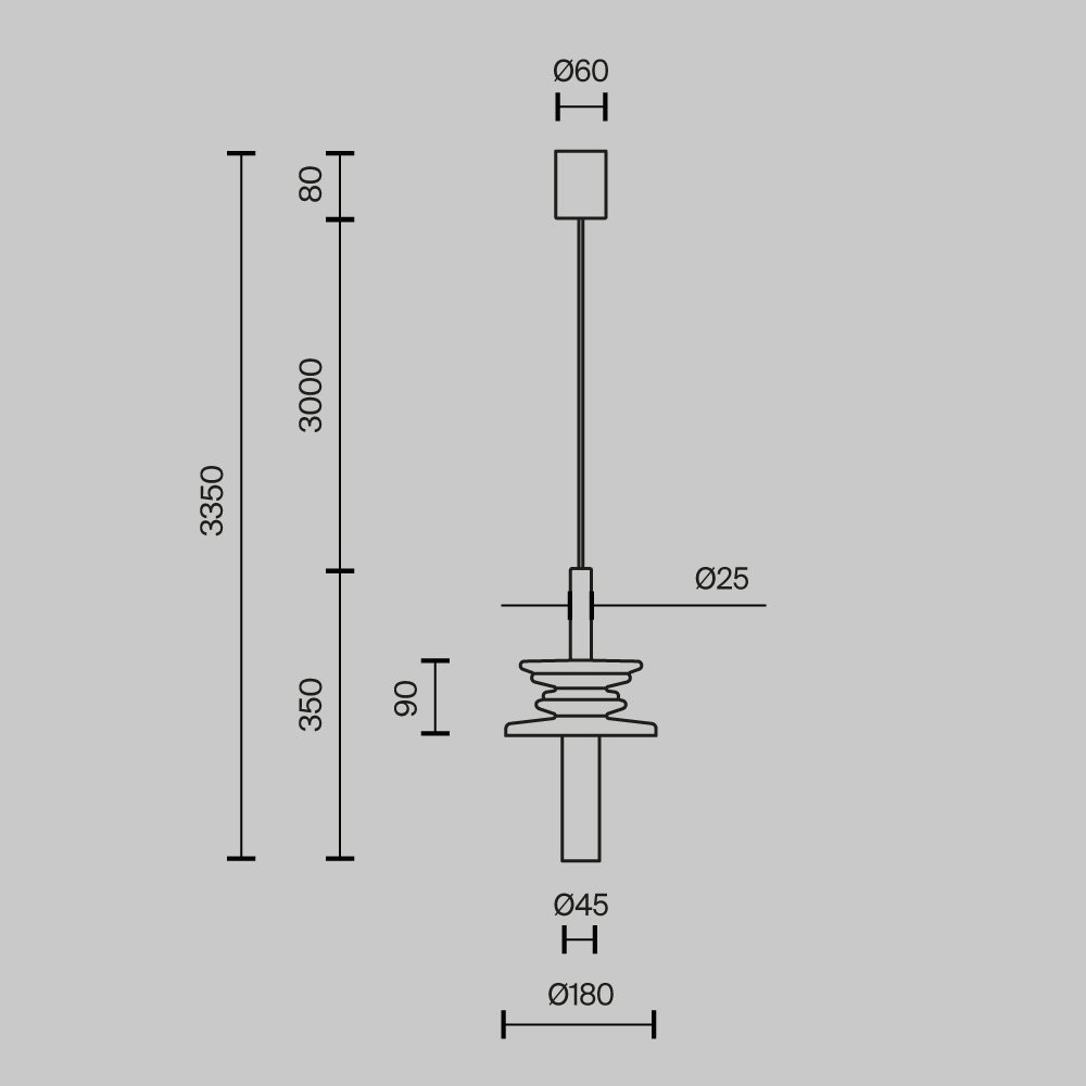 Подвесной светильник Sound Wave MOD255PL-01B1