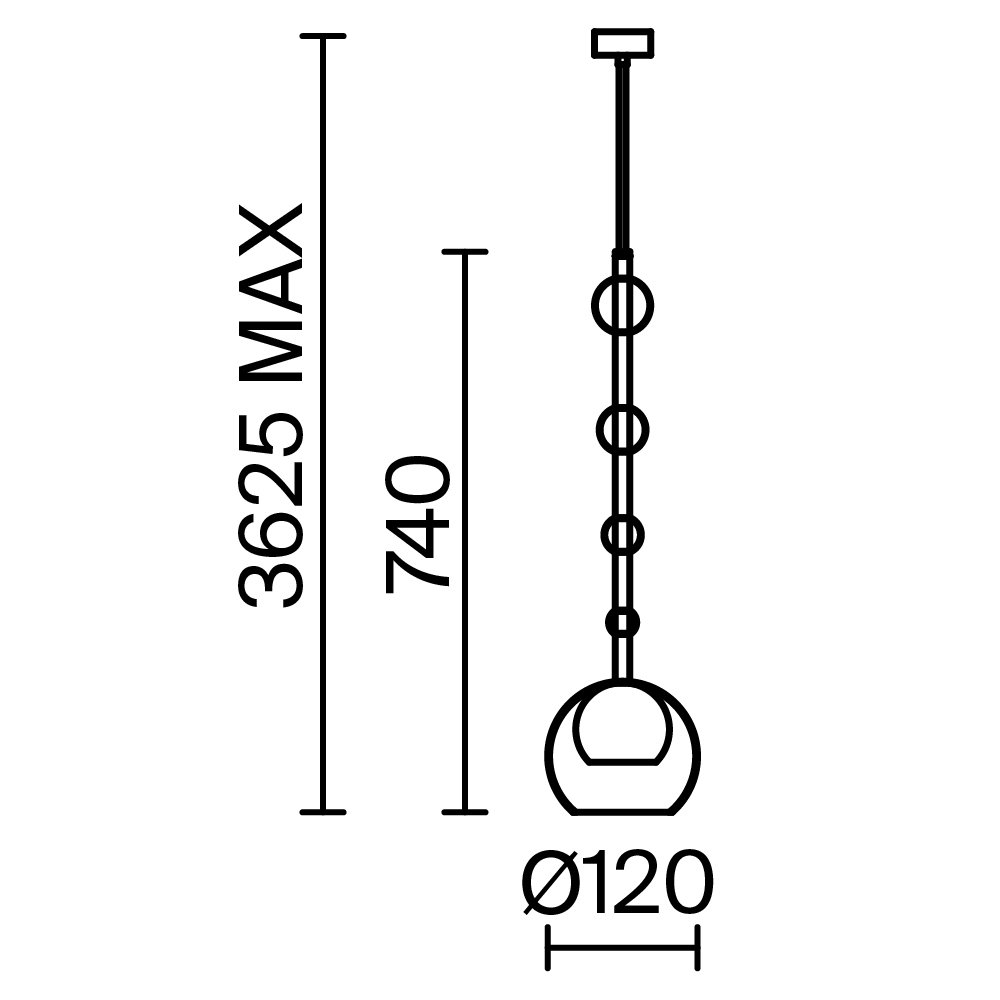 Подвесной светильник Ros MOD227PL-01BS