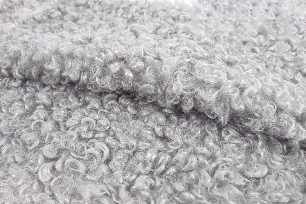 Банкетка Lagom 100 см (серебро мех, орех)