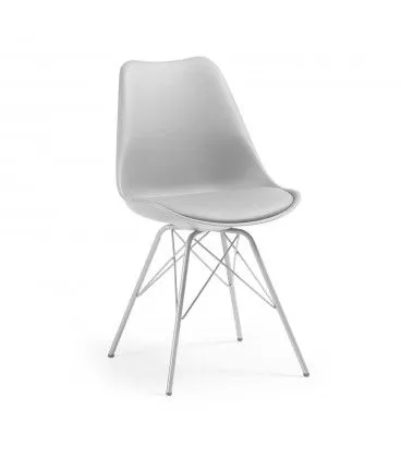 Cтул Lars серый с металлическими ножками