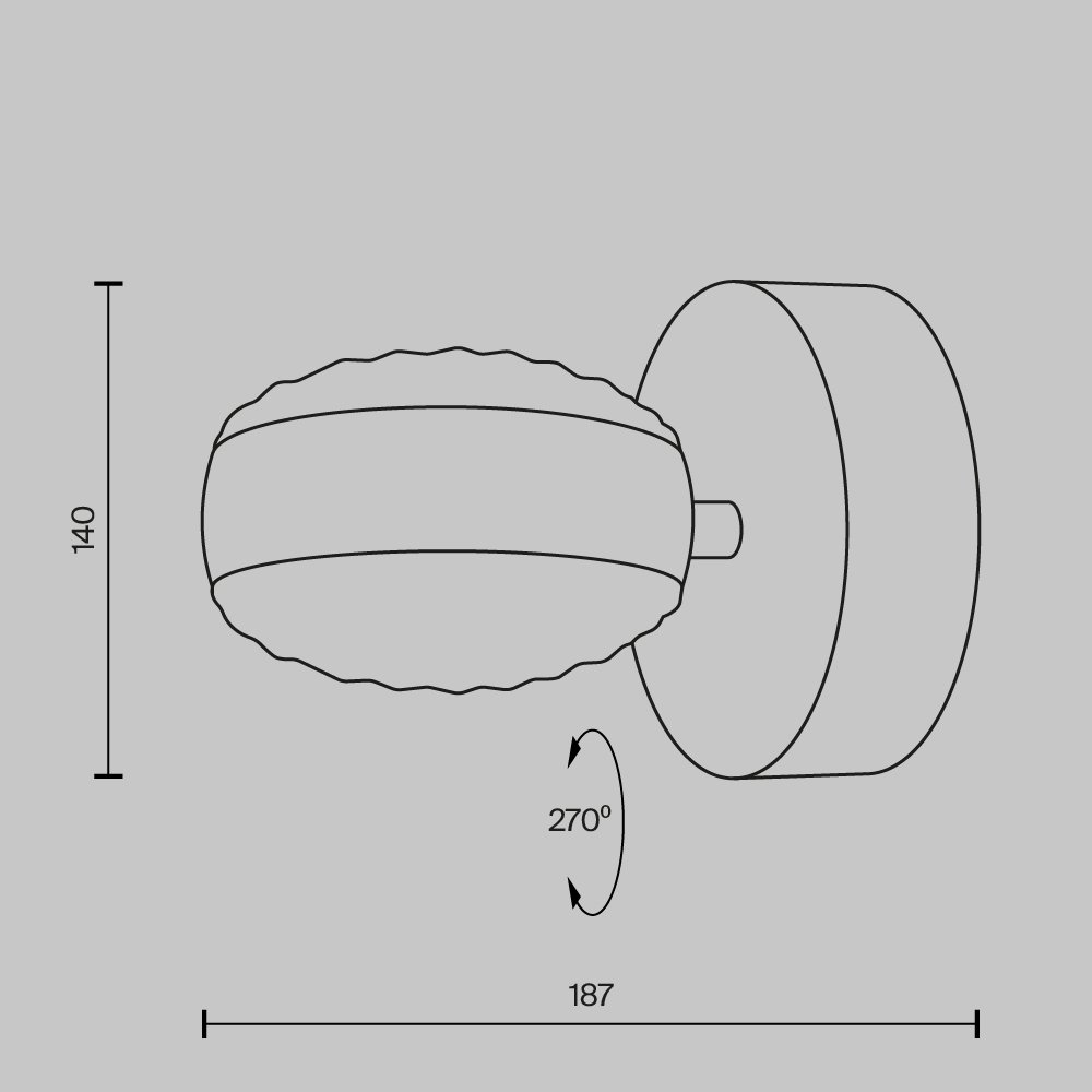 Настенный светильник (бра) Mind MOD299WL-L10BC3K