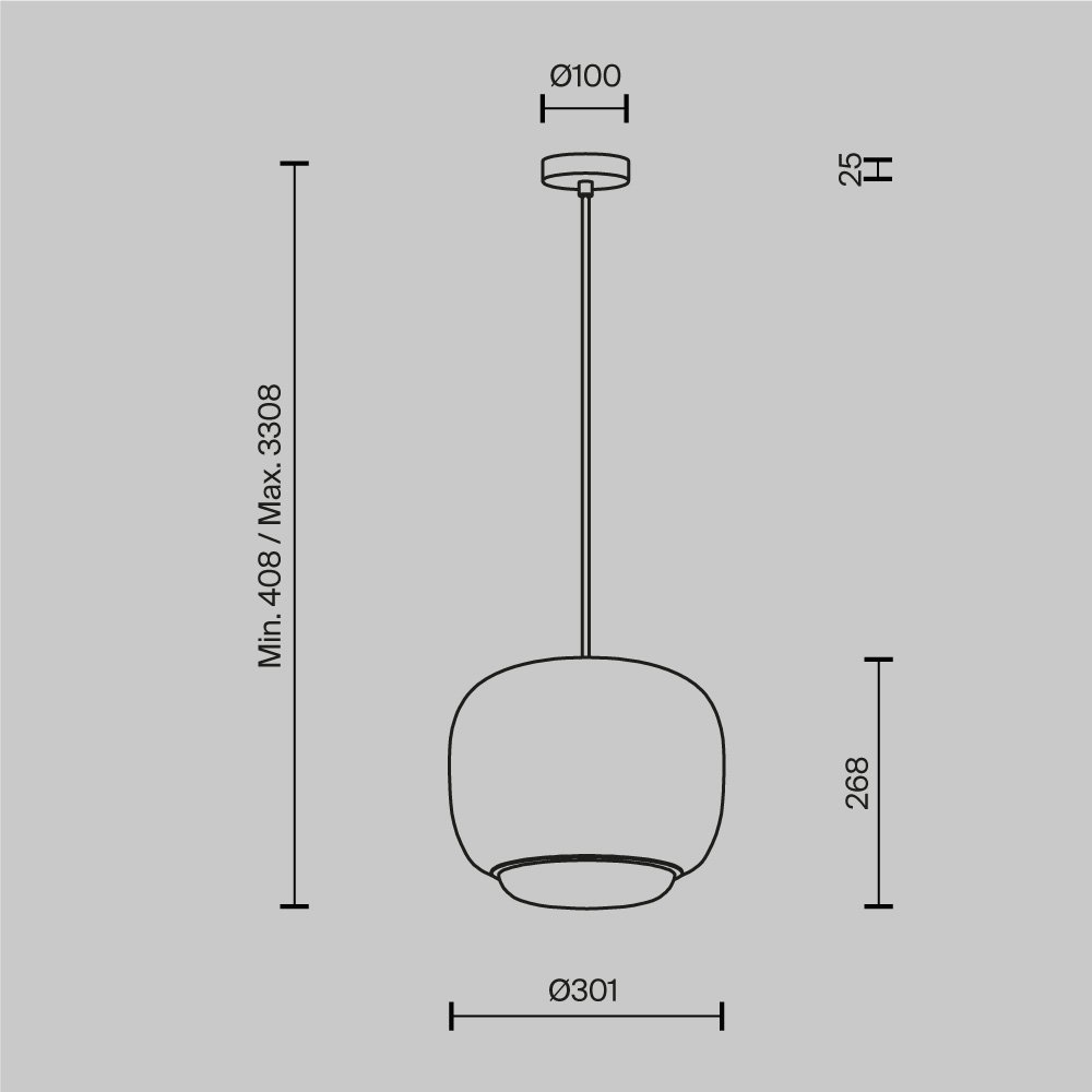 Подвесной светильник Brio MOD466PL-L12W3K