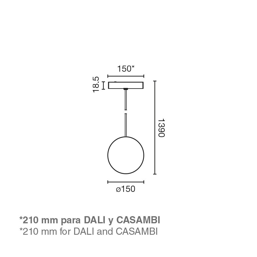 Подвесной светильник NESO SLIM UNIK COLGANTE 2700K черный CASAMBI