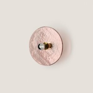 Бра Nold цоколь 5 см металл Shiny gold/розовое стекло 1226