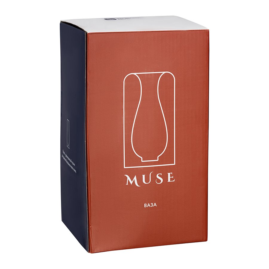 Ваза muse, 22 см, нежно-розовая