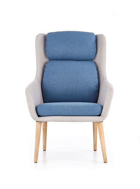 Кресло для отдыха HALMAR PURIO, св. серый / синий