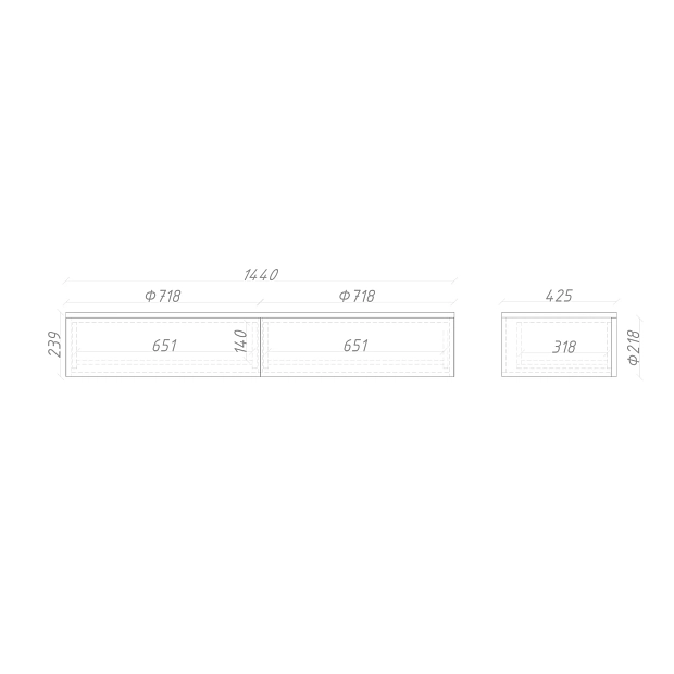 Консоль подвесная ML010