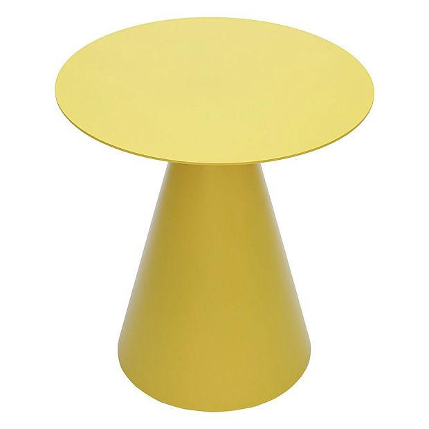 Столик кофейный marius, D50 см, желтый